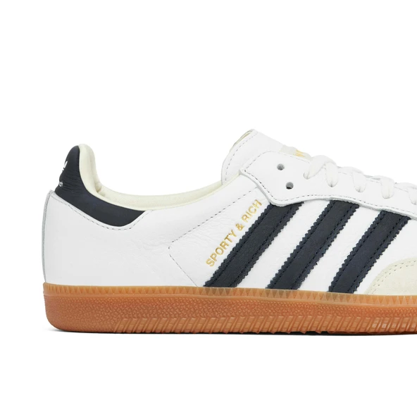 Adidas Samba x Sporty & Rich White Black - Resim 4