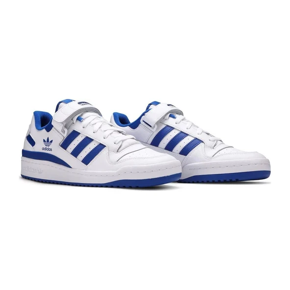 Adidas Forum Low White Royal Blue - Resim 5