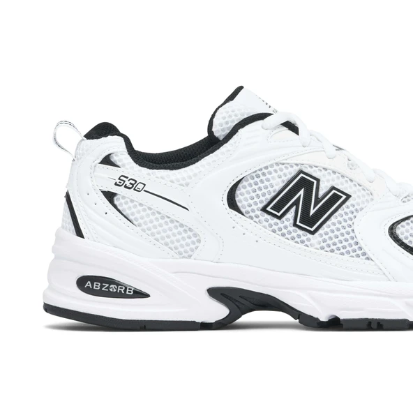 New Balance 530 White Black - Resim 3