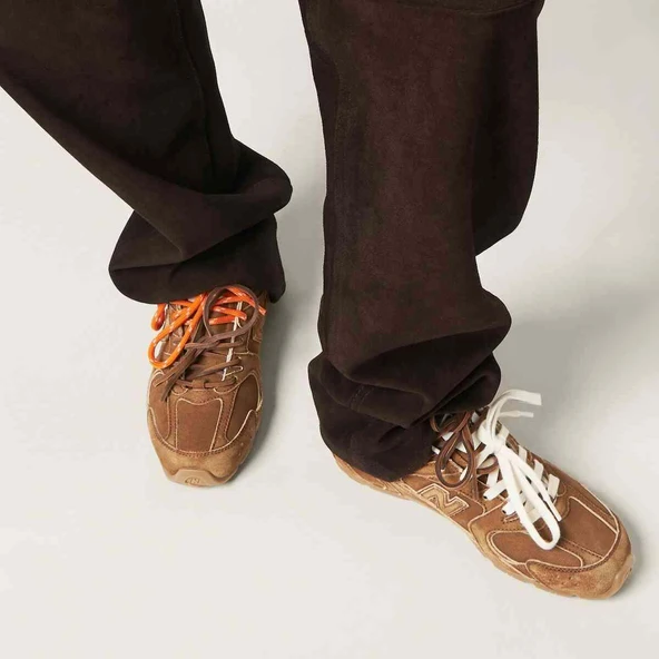 New Balance 530 SL x Miu Miu Cinnamon Suede - Resim 6