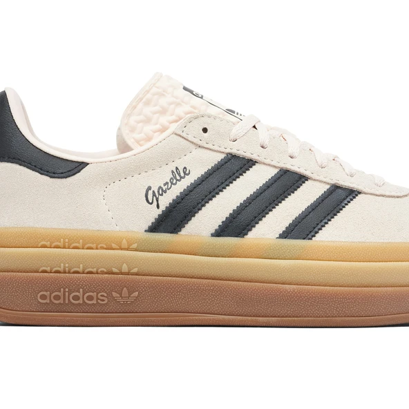 Adidas Gazelle Bold Beige Black Womens - Resim 2