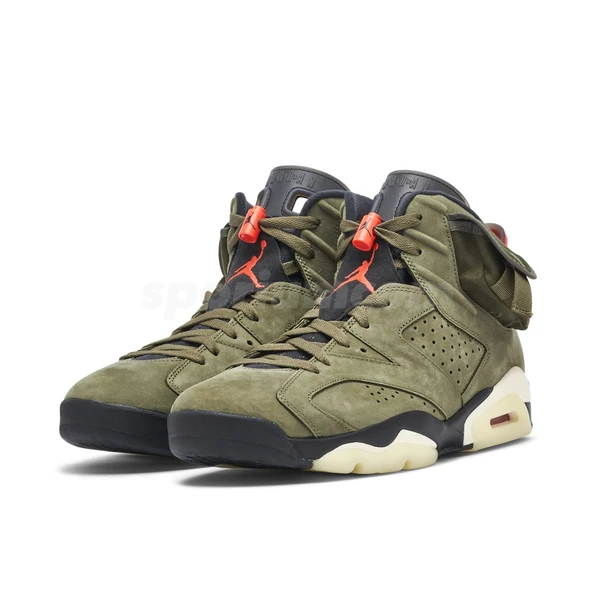 Nike Air Jordan Retro 6 Travis Scott Medium Olive - Resim 3