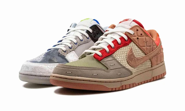 Nike Dunk Low SP x CLOT What The - Resim 5