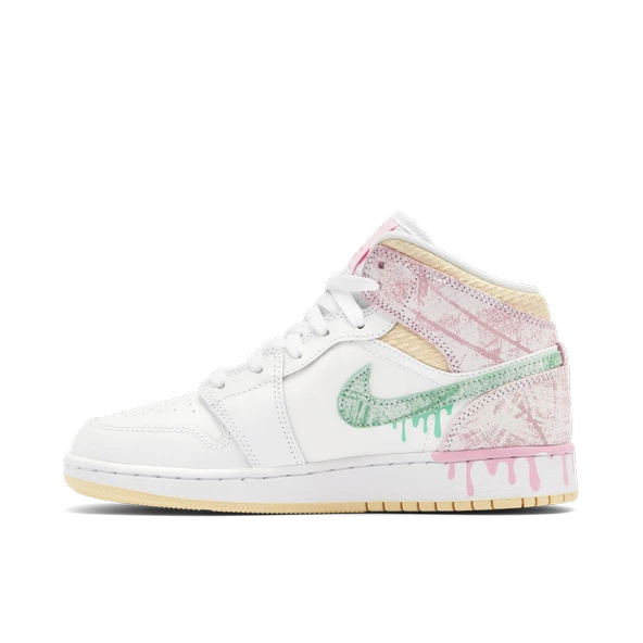 Nike Air Jordan 1 Mid Paint Drip - Resim 2
