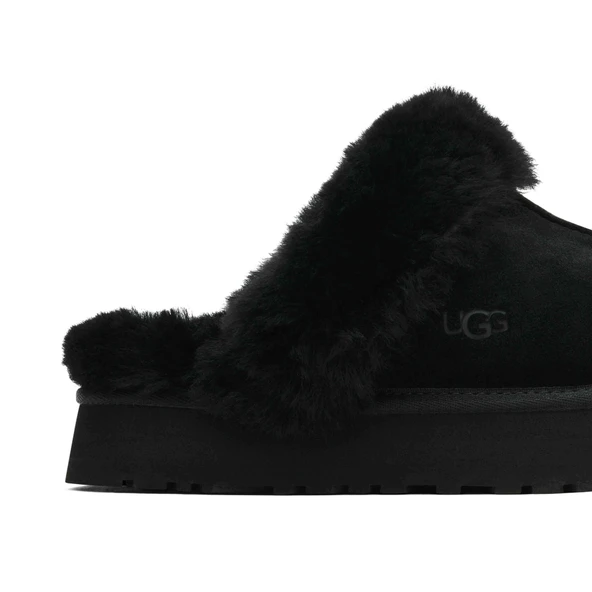 Ugg UGG Disquette Slipper Black Womens - Resim 5