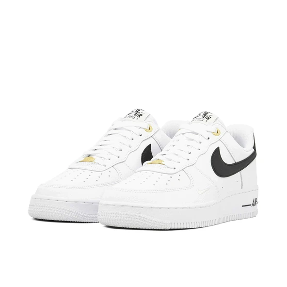 Nike Air Force 1 40th Anniversary White Black - Resim 5