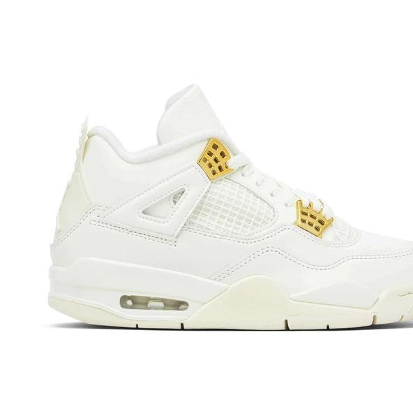 Nike Air Jordan 4 Retro Sail Metallic Gold Womens - 5