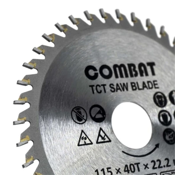 Combat TCT 115 mm Sunta Kesme Testeresi Elmaslı 40 Diş 115X40TX22.2 Mm - 3