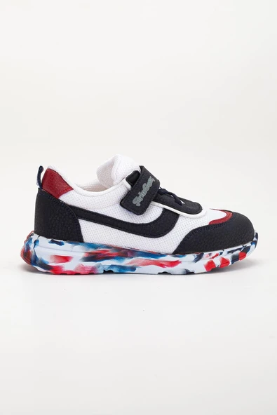 Şiringenç Ortopedik Erkek Çocuk Spor Ayakkabı Kırmızı Cırtlı Anorak Malzeme - Resim 2