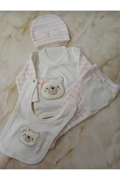 Ayıcıklı 5'li hastane çıkış set - 2