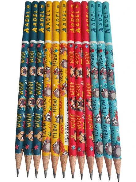 Cat&dogs 2b Kurşun Kalem 12 Adet