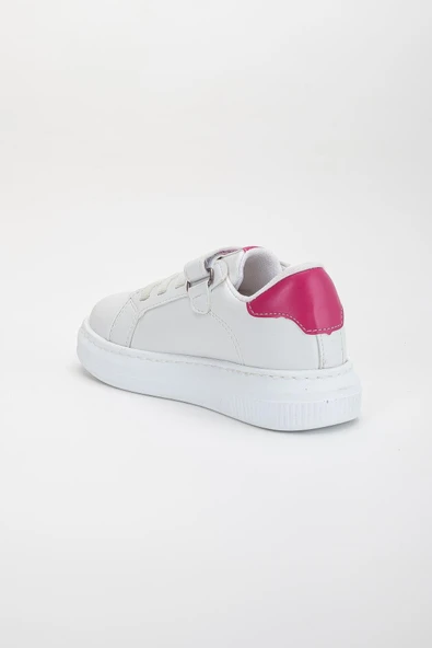 Kız Çocuk Spor Ayakkabı Fuşya Kelebek Model Dikişli Taban - Resim 4