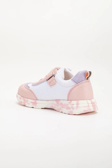 Şiringenç Ortopedik Kız Çocuk Spor Ayakkabı Pembe Cırtlı Anorak Malzeme - Resim 4
