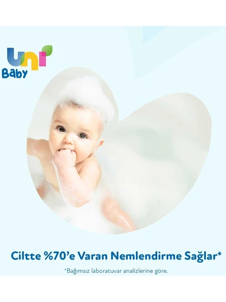 Uni Baby Bebek Saç ve Vücut Şampuanı 700ML Klasik (Pompalı) (12 Li Set) - Resim 8