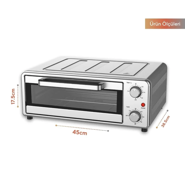 Kumtel Mini Pizza Fırını Ve Hava Fritözü Hpo-01 - 2
