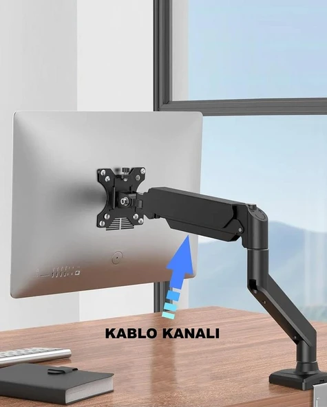 Tayfun 17-37'' Masa Üstü Hareketli  Led Monitör Tutucu Askı Aparatı - Resim 4