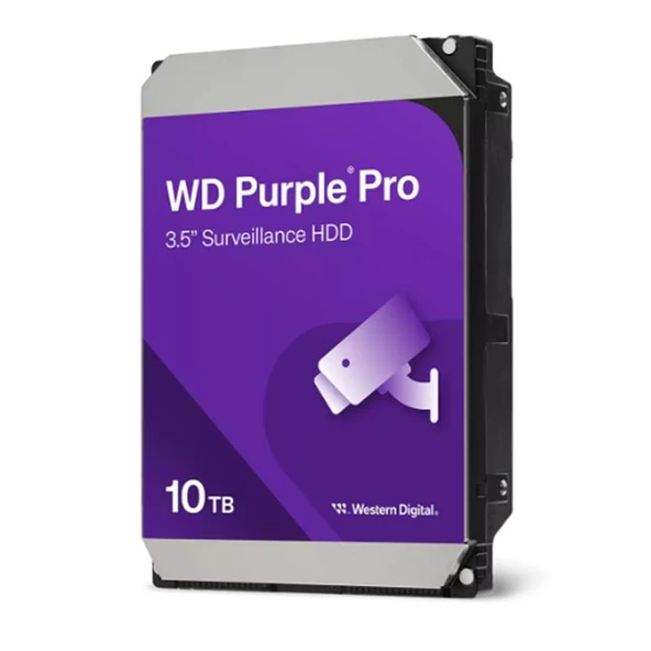 WD 10 TB WD 3.5 PURPLE SATA3 7200RPM 256MB 7/24 GUVENLIK WD102PURP 3 YIL RESMI DIST GARANTILI
