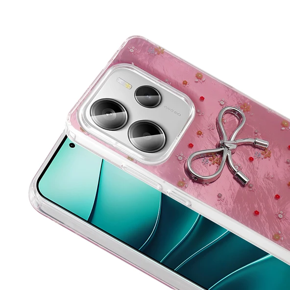 Xiaomi Redmi Note 14 4G Kılıf Kamera Korumalı Figürlü Zore Ponti Silikon Kapak - 5
