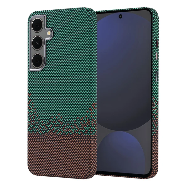 Galaxy S24 FE Kılıf M-safe Şarj Özellikli Karbon Fiber Görünümlü Zore Nekst Kapak - 5