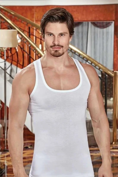 BERRAK 1015 ERKEK RİBANA SPORCU ATLET 12 ADET - Resim 2