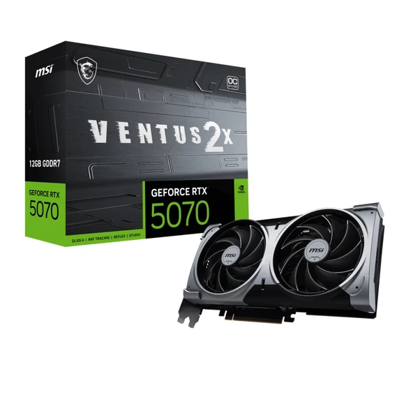 MSI 12GB GEFORCE RTX 5070 12G VENTUS 2X OC GDRR7 192bit PCIE 5.0 1xHDMI 3xDP