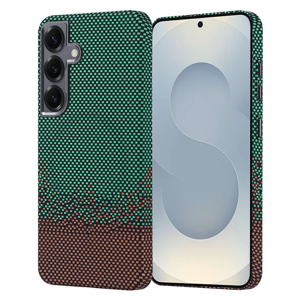Galaxy S25 Kılıf M-safe Şarj Özellikli Karbon Fiber Görünümlü Zore Nekst Kapak - 3