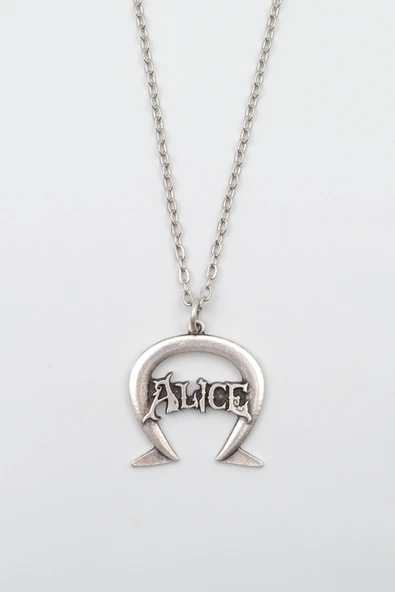 Alice Gümüş Kaplama Düz Zincir Kolye ürün görseli 1