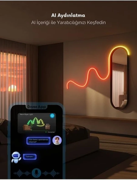 Govee Neon LED Şerit 2.Nesil (5M)-Beyaz - 4