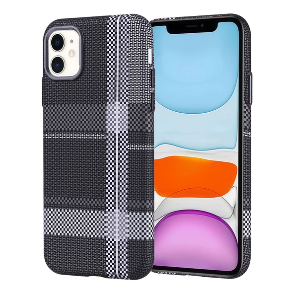 Apple iPhone 11 Kılıf M-safe Şarj Özellikli Karbon Fiber Görünümlü Zore Nekst Kapak - 3