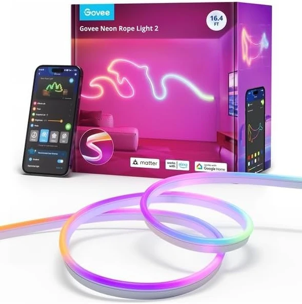 Govee Neon LED Şerit 2.Nesil (5M)-Beyaz