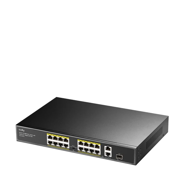 Cudy FS1018PS1 16 Port 10/100Mbps 1*SFP 2*GE RJ45 VLAN&Extend Mode 250m 200W 1U POE+ Ethernet Switch - 2