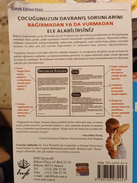 Bağırıp Çağırmadan ya da Dövmeden Çocuk Terbiyesi Barbara C. Unell, Jerry Wyckoff HYB YAYINLARI - 3