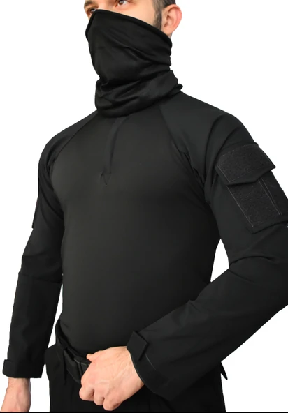 SİYAH COMBAT TİŞÖRT AVCI COMBAT OPERASYON AIRSOFT COMBAT - 2