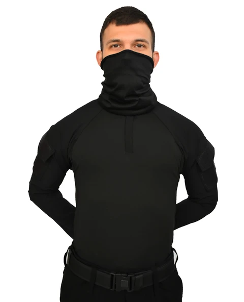 SİYAH COMBAT TİŞÖRT AVCI COMBAT OPERASYON AIRSOFT COMBAT