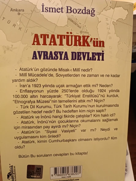 Atatürk'ün Avrasya Devleti İsmet Bozdağ  TRUVA YAYINLARI - 2