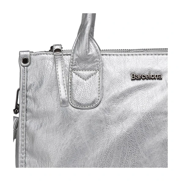 Yıkama Deri Omuz Askılı Kadın Çantası 21K Barcelona 1910 - 2