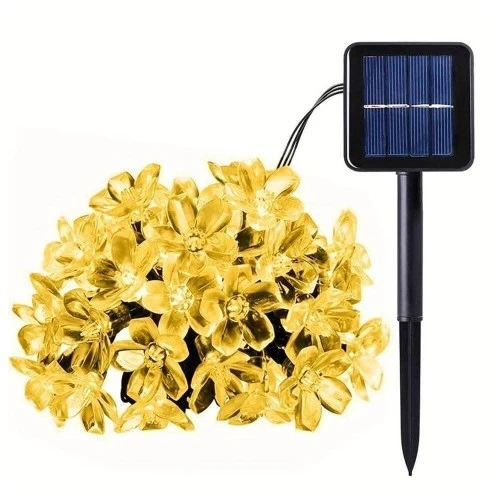 Solar 5m 50 Led Papatya Gün Işığı 8 Fonksiyonlu - 4