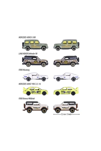 Majorette Castheads Series 5 Parça Araba Seti 212054211 - 2