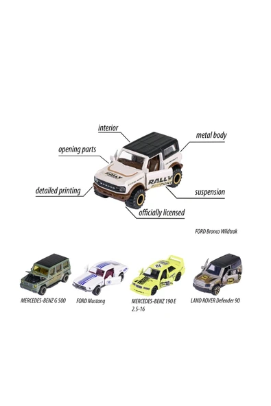 Majorette Castheads Series 5 Parça Araba Seti 212054211 - 3