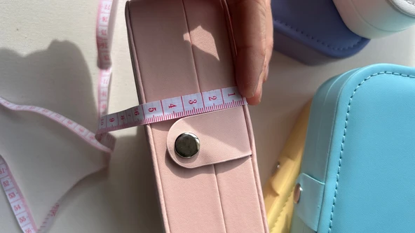 Seyahat boy takı kutusu beyaz renk - 2