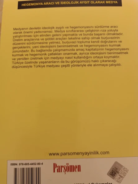 Hegemonya Aracı ve İdeolojik Aygıt Olarak Medya Savaş Çoban  PARŞÖMEN - 2
