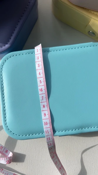 Seyahat boy takı kutusu beyaz renk - 3