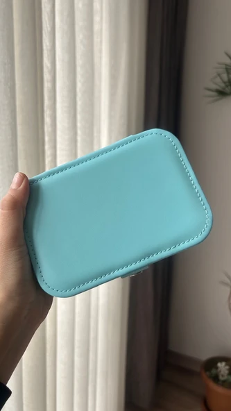 Seyahat boy takı kutusu mavi renk - 7