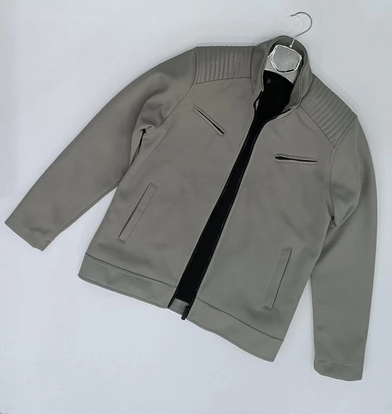 Xavir Slim Fit Erkek Fermuarlı Mevsimlik Ceket