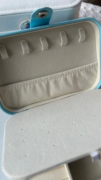 Seyahat boy takı kutusu mavi renk - 5