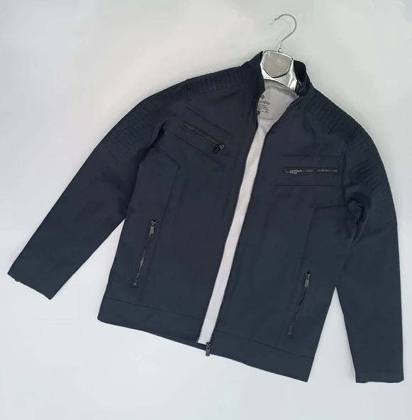 Xavir Slim Fit Erkek Fermuarlı Mevsimlik Ceket - 3