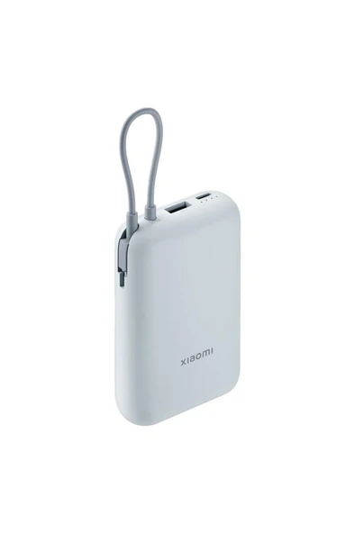 Xiaomi Power Bank 10000mAh mavi Entegre Kablo USB ve USB-C Portu 22.5W BHR9072GL - 2