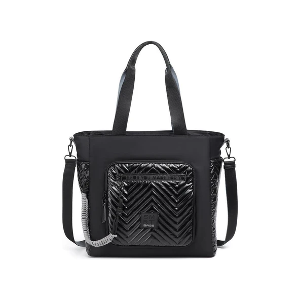 Parlak Kumaş Çapraz Askılı Kadın Omuz Çantası 3246 - Resim 3