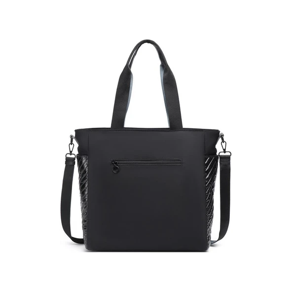 Parlak Kumaş Çapraz Askılı Kadın Omuz Çantası 3246 - Resim 4