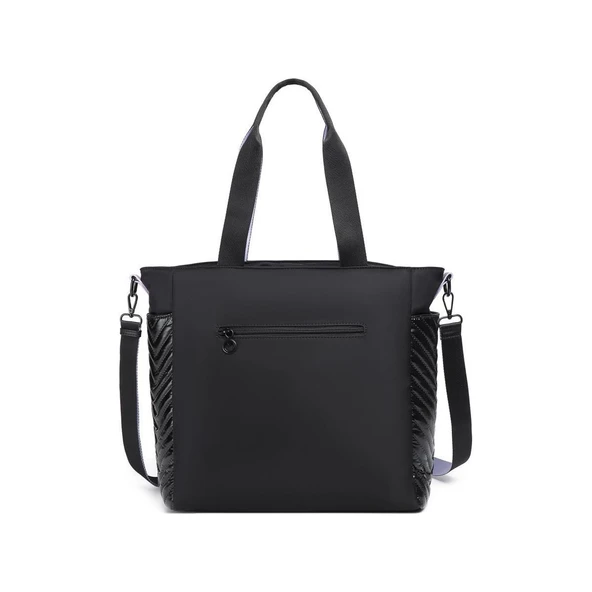 Parlak Kumaş Çapraz Askılı Kadın Omuz Çantası 3246 - Resim 3